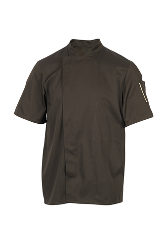 Kitel, krótki rękaw, rozmiar L, mokka | ROBUR, Nero