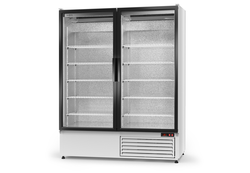 Szafa chłodnicza przeszklona, nierdzewna bez wentylatora 928 l | RAPA, Sch-S 1200 2N
