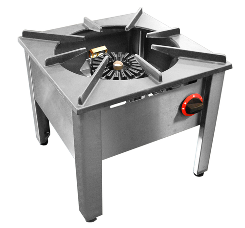 Taboret gazowy 1-palnikowy, 13 kW, 500x500x480 mm | REDFOX, T-1G