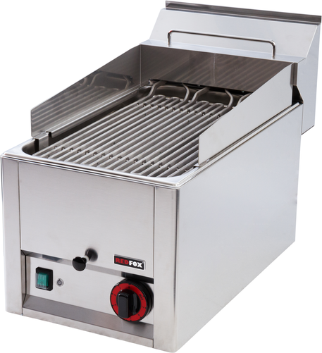 Grill wodny elektryczny, nastawny, 3,3 kW, 330x630x435 mm, inox | REDFOX, Linia 600, GV30EL