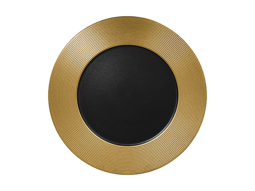 Talerz płaski tłoczony 330 mm, złoty | RAK, Metalfusion