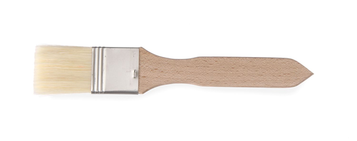 Pędzelek cukierniczy płaski z drewnianym uchwytem 40x210 mm, 2 szt. | HENDI, 515327