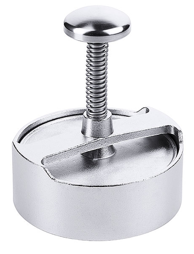 Prasa do hamburgerów ze stali nierdzewnej, pojedyncza, o średnicy 125 mm | CONTACTO, 1357/125