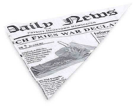 Papier do frytek z nadrukiem, 1000 sztuk | CONTACTO, 4494/180