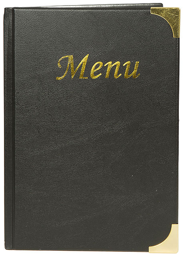 Karta menu, czarna 235x165 mm | CONTACTO, 5829/051