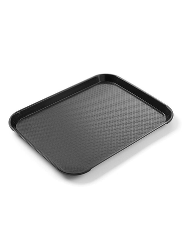 Taca z polipropylenu Fast Food, 265x345 mm, czarna | HENDI, 878750