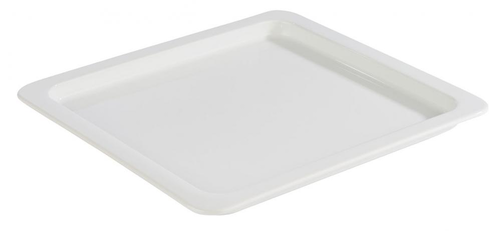 Pojemnik prostokątny z porcelany GN 2/3 354x325x60 mm, biały | APS, 82306
