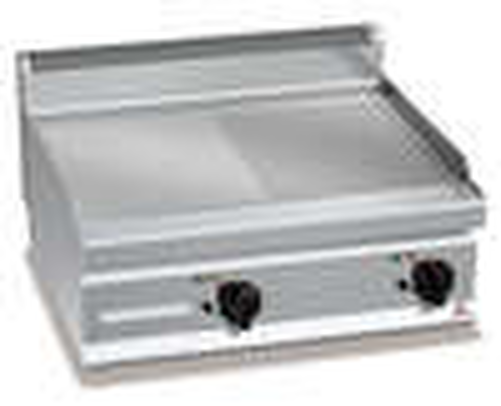 Płyta grillowa, gazowa, ze stali nierdzewnej, 1/2 gładka i 1/2 ryflowana, nastawna, 13,8 kW, 800x700x290 mm | BERTO'S, Macros 700, Multipan, G7FM8B-2