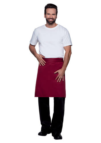 Zapaska kelnerska midi 70x55 cm, bordowa | KARLOWSKY, Basic
