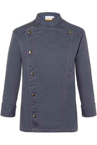 Bluza kucharska męska, rozmiar 46, ciemny jeans | KARLOWSKY, Jeans 1892 Tennessee