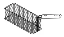 Kosz 1/2 do frytownic: 17260000, 17260500, 17270000, 17270500, 95x255x100 mm | BERTO'S, 33501800