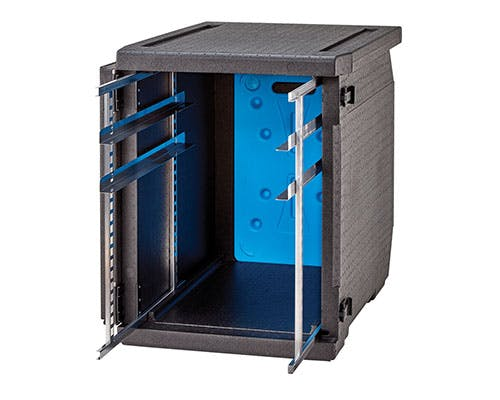 Pojemnik transportowy piekarniczy 155 l, ładowany od przodu, regulowane prowadnice, 770x540x687 mm | CAMBRO, GoBox