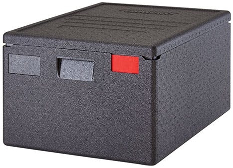 Pojemnik transportowy piekarniczy 80 l, ładowany od góry, głębokość 300 mm, 490x690x370 mm, czarny | CAMBRO, GoBox