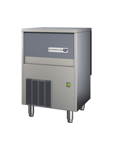 Łuskarka do lodu typu kruszonego 85 kg/24 h, pojemność zasobnika 30 kg, chłodzona powietrzem, 0,55 kW, 500x660x800 mm | NTF, SLT 180 A