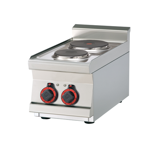 Kuchnia elektryczna 2-palnikowa top, 3 kW, 300x600x280 mm | RMGASTRO, PCT-63 ET