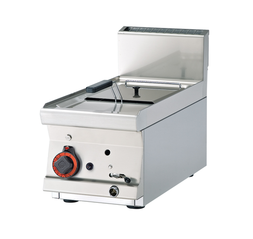 Frytownica gazowa jednokomorowa 8 l z kranem spustowym, nastawna, 6 kW, 300x600x280 mm | RMGASTRO, F8T-63 G