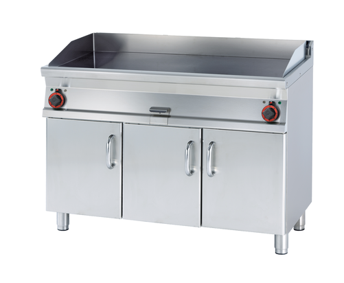 Płyta grillowa elektryczna gładka, ze stali chromowanej, 14,8 kW, 1200x700x900 mm | LOTUS, FTL-712 ETS