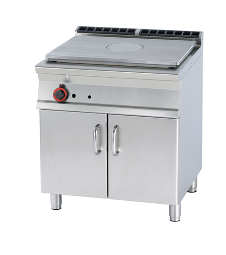 Kuchnia żeliwna gazowa 1-palnikowa z szafką, 12 kW, 800x700x900 mm | RMGASTRO, TP-78 G