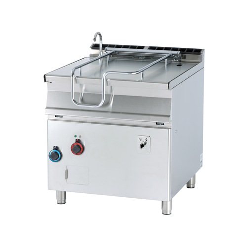 Patelnia uchylna elektryczna, uchylanie automatyczne elektryczne, 12,1 kW, 80 l, 800x900x900 mm, inox | RMGASTRO, BRM80-98 ET