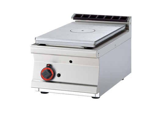 Kuchnia żeliwna gazowa 1-palnikowa top, 7 kW, 400x700x280 mm, inox | RMGASTRO, TPT-74 G