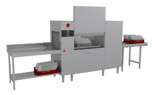 Zmywarka tunelowa, sterowanie elektroniczne, kosz 500x500, 23,7/30,2 kW, 2001x770x1588 mm | RMGASTRO, A 200 ABT