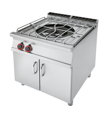 Kuchnia gazowa 1-palnikowa z otwartą szafką, 26,7 kW, 800x900x900 mm, inox | RMGASTRO, PA-98 G