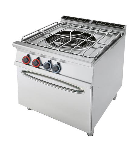 Kuchnia gazowa 1-palnikowa z piekarnikiem gazowym GN 2/1, 35,2 kW, 800x900x900 mm | RMGASTRO, PAF-98 G