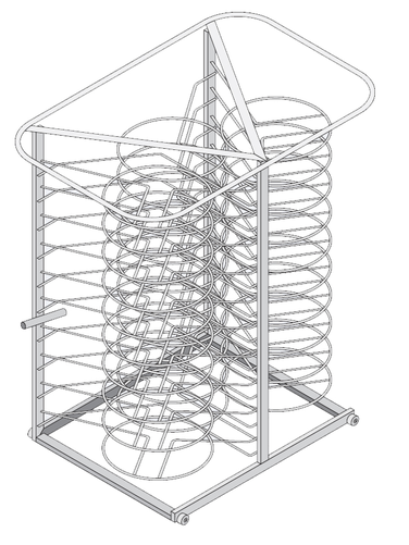 Stelaż na 52 talerze (talerze do Ø 31 mm) typ 10-2/1 | RATIONAL, Combi typ 10-2/1