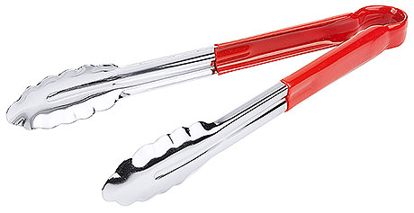 Szczypce nierdzewne uniwersalne 300 mm z czerwoną rączką | CONTACTO, 1454/309