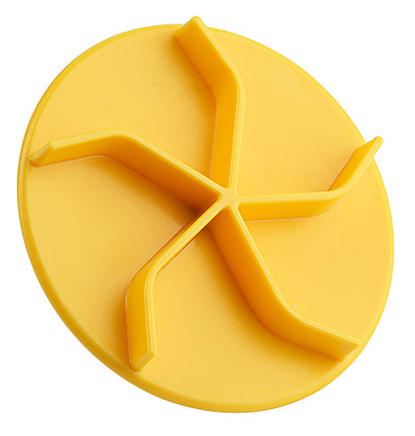 Pieczęć, znacznik chleba z żółtego plastiku o średnicy 80 mm | CONTACTO, 4084/084