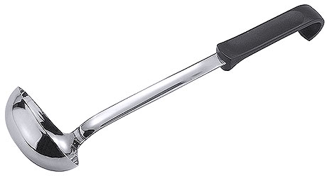 Chochla do zup ze stali nierdzewnej, 0,1 l, o długości 340 mm | CONTACTO, 8941/340