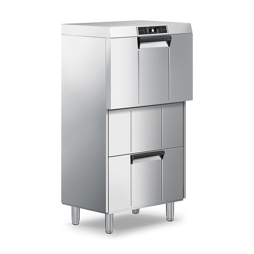 Zmywarka wysoka do blach z pompą spustową, sterowanie elektroniczne, kosz: 500x500 mm, 6,8 kW, 675x600x1350 mm | SMEG, Topline