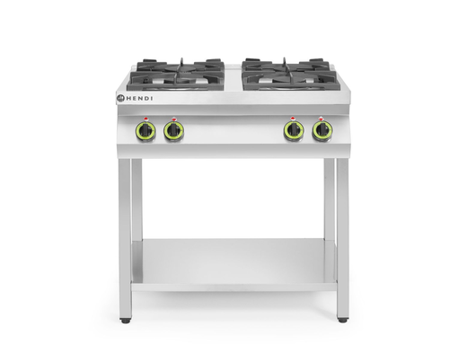 Kuchnia gazowa 4-palnikowa na podstawie otwartej, 19 kW, 800x700x900 mm | HENDI, Kitchen Line