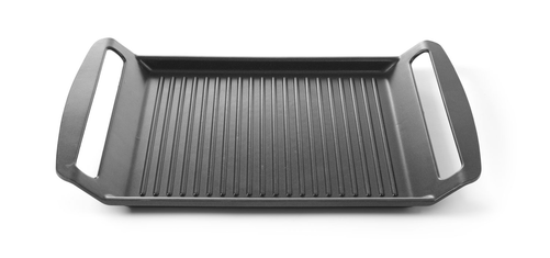 Taca ryflowana do kuchenek indukcyjnych 390x260x35 mm | HENDI, Titanium Professional