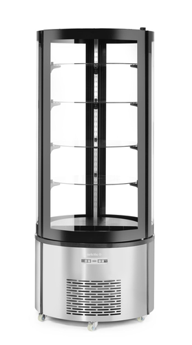 Witryna chłodnicza okrągła 4-półkowa, 360 l, 0,46 kW, 230V, ø680x1755 mm | ARKTIC, 233832