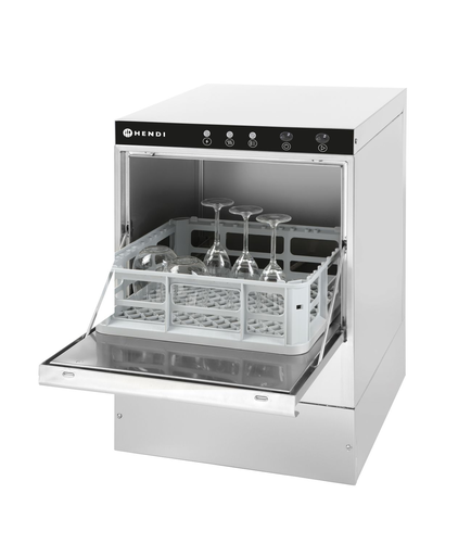 Zmywarka do szkła, sterowanie elektromechaniczne, 2,8 kW, 230V, 470x510x710 mm | HENDI, 230299