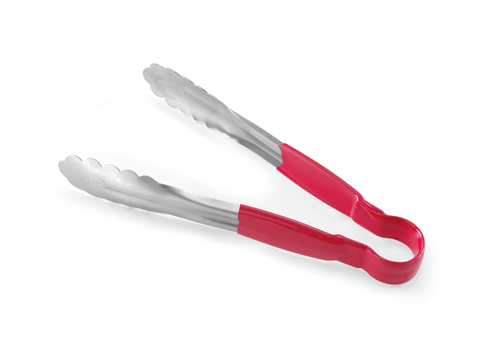 Szczypce uniwersalne do serwowania HACCP, czerwone | HENDI, 171837
