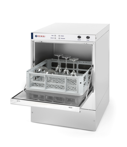 Zmywarka do szkła, sterowanie elektromechaniczne, 2,8 kW, 230V, 470x510x710 mm | HENDI, 230299