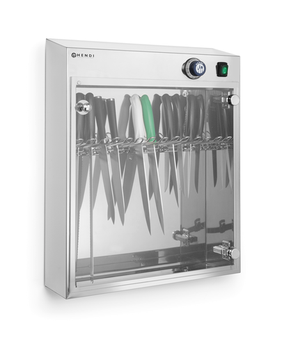 Sterylizator UV do noży, 230 V, ze stali nierdzewnej, 510x160x610 mm | HENDI, Profi Line