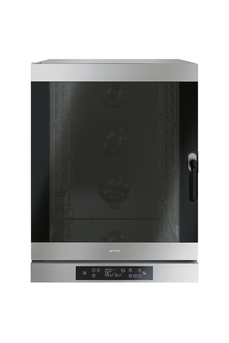 Piec konwekcyjny, regulacja prędkości wentylatora, termosonda, prawy zawias, 10x blacha 600x400 mm, 16 kW, 798x757x1100 mm | SMEG, ALFA1035EHDS