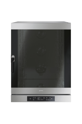 Piec konwekcyjny, regulacja prędkości wentylatora, termosonda, lewy zawias, 10x blacha 600x400 mm, 16 kW, 798x757x1100 mm | SMEG, ALFA1035EHDSR