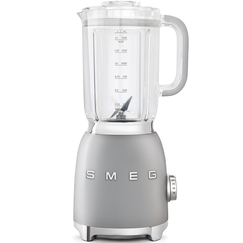 Blender kielichowy, 1,5 l, 397x197x163 mm, kolor srebrny | SMEG, 50’s Style