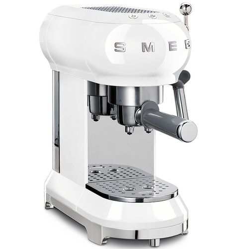 Ekspres do kawy, kolbowy, 1 l, 149x330x303 mm, biały | SMEG, 50’s Style