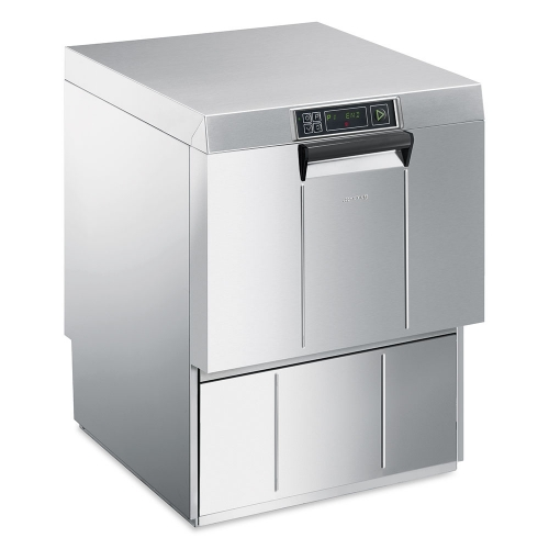 Zmywarka do blach z pompą spustową, sterowanie elektroniczne, kosz: 500x500 mm, 6,7 kW, 600x60x820 mm | SMEG, Easyline