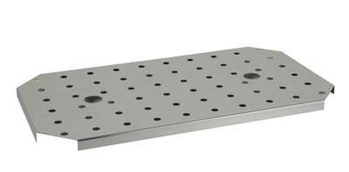Ociekacz stalowy GN 1/2 250x190x15 mm | APS, 81118