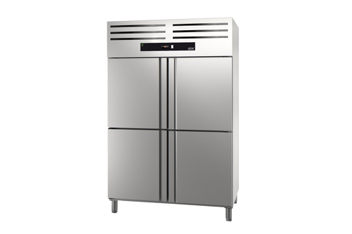 Szafa mroźnicza 4-drzwiowa, 1400 l, GN 2/1, 1318x842x2040 mm | ASBER, Green Line