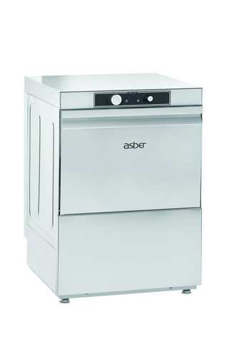Zmywarka do naczyń z dozownikiem płynu myjącego i nabłyszczającego, kosz 500x500 mm, 600x600x820 mm | ASBER, GE-500 DD