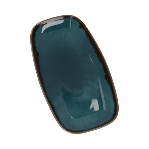 Talerz płytki prostokątny 355x189 mm | DUDSON, Harvest Blue