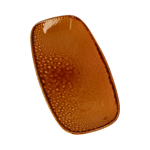 Talerz płytki prostokątny 298x153 mm | DUDSON, Harvest Brown