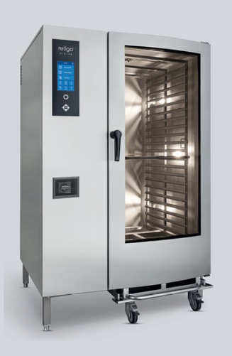 Piec konwekcyjno-parowy natryskowy, gazowy, 20x GN 2/1, z dotykowym panelem sterowania, 1,3 kW, 1156x963x1815 mm | RETIGO, Blue 2021 ig